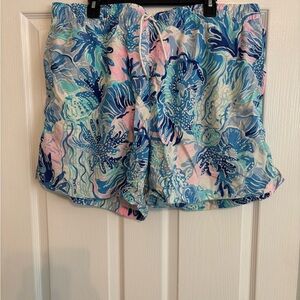 Lilly Pulitzer Men’s Ocean Blue Capri  Swim Shorts